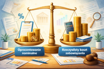 Oprocentowanie nominalne vs rzeczywisty koszt zobowiązania