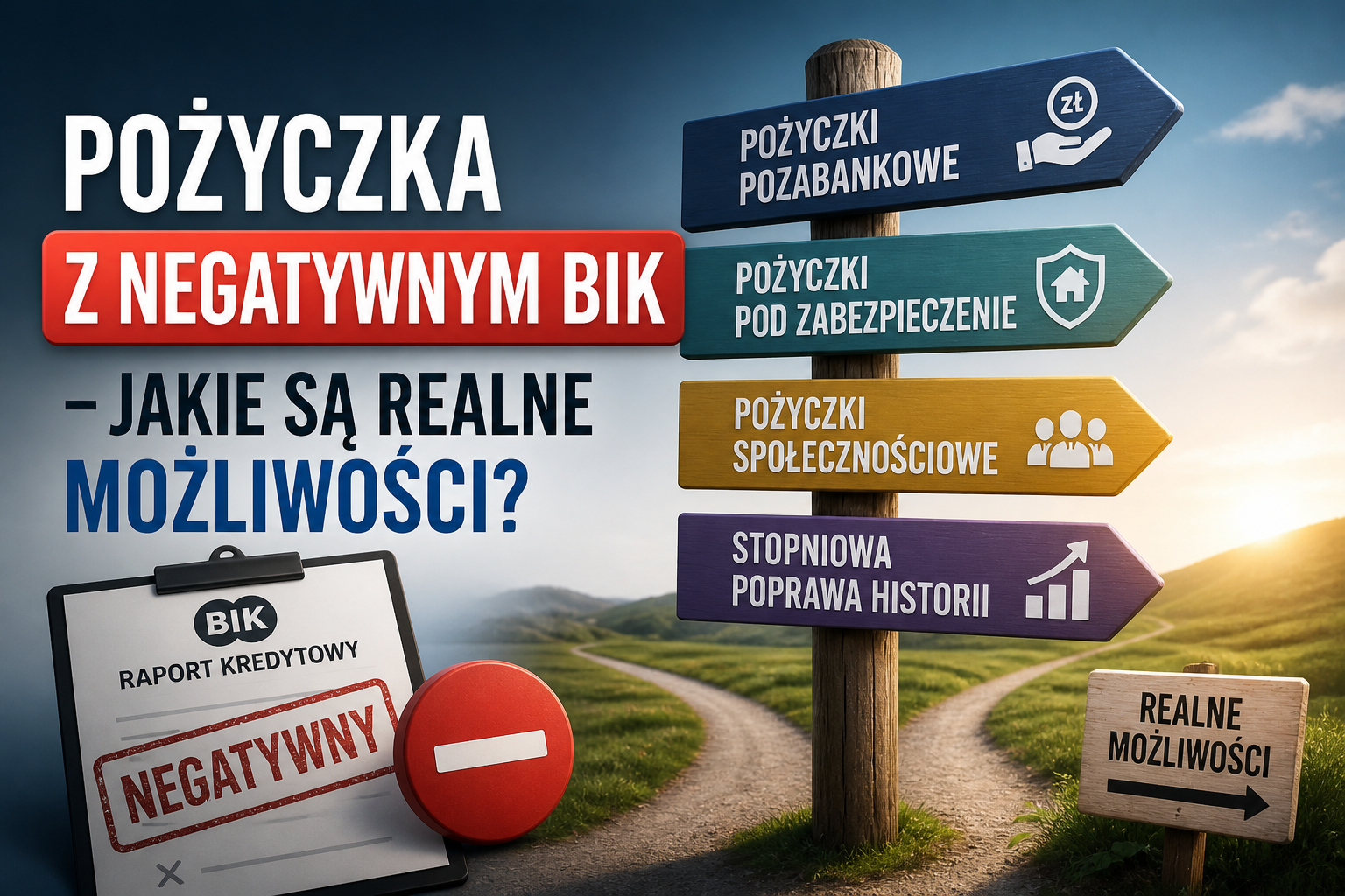 Pożyczka z negatywnym BIK – jakie są realne możliwości