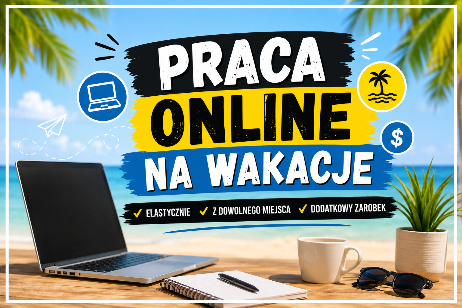 Praca online na wakacje
